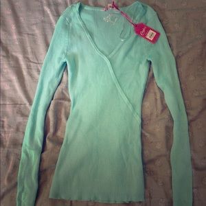 Light blue long sleeve sweater